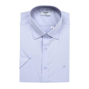 [레노마(셔츠)]레노마셔츠 23 S/S  반소매 트윌 스판 블루 슬림핏 셔츠 RZUSL0-100-BU