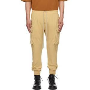 25 FW 릭오웬스 남성 베이지 할리우드 마스토돈 컷 카고 팬츠 251126M188014
