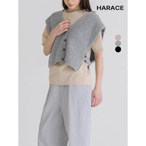 [헤레이스]옆트임 니트 조끼_YMSH25SS228