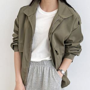 [sado]여성 오버핏 야상바람막이 집업 봄가을 77까지 S81029