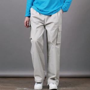 스댕클럽 남성용 허리밴드 러슬 와이드 카고 바지 SJM0503