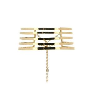 Amina Muaddi 안젤리카 골드톤 초커 목걸이 1963187