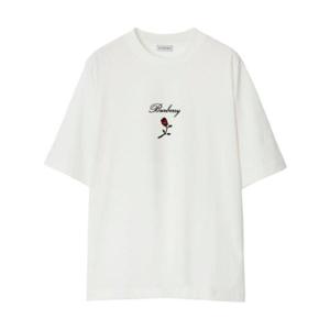 버버리 로고 자수 코튼 반팔 티셔츠 1793127