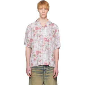 25 FW 디젤 남성 핑크   블루 S 레이즈 셔츠 251001M192003