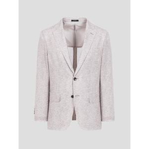 [갤럭시 라이프스타일] 베이지 하운드투스 트리 프린트 재킷  베이지 (GC5411M15A)