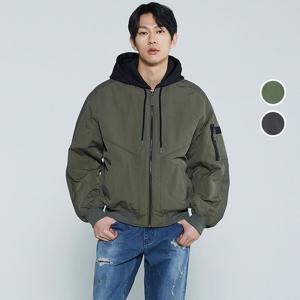 [버커루]남녀공용 나일론 후드 MA-1 점퍼 B231Z2100P