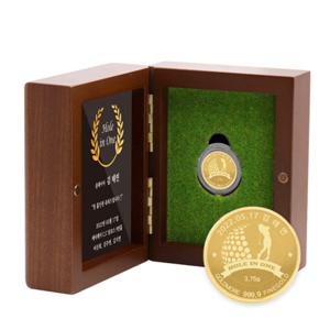 순금 골프코인 미니우드케이스 세로형 11.25g 24K 홀인원 싱글 이글 선물