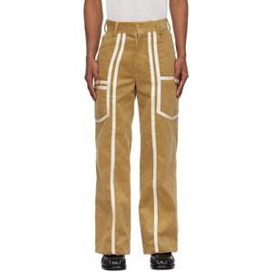 25 FW 스탠리 남성 베이지 코듀로이 카고 팬츠 251151M188000