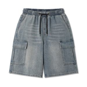 [엠엔씨][MNC] 와이드핏 카고 청반바지 (MDSP282BJ)