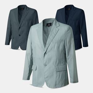 [아즈바이]남성 쿨에어 와샤 콤비 자켓 마이 YCO07 중년 여름