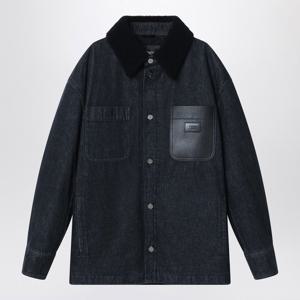 펜디 블랙 데님 셔츠 재킷 FW1363ATK7 F0QA1