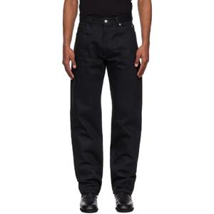 25 FW 타카히로미야시타 더솔로이스트 남성 블랙 루즈 핏 데님 진 251970M186000