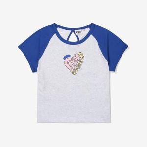 [휠라] 아티스트 이진 배색 슬리브 티셔츠 FS2RSF2A51F_CBT