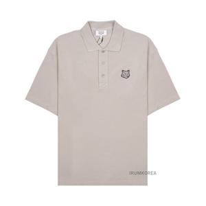 [메종 키츠네] SS25 남성 폭스헤드 폴로 티셔츠 MM00202KJ7010 0119