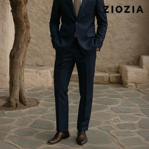 [지오지아] 트윌조직 네이비 데일리 정장팬츠 (ABD5SP1401_DNV)