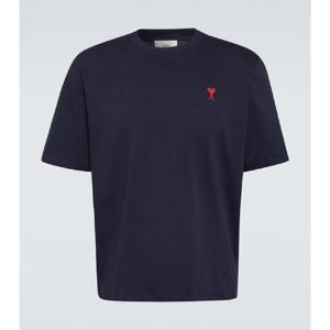 Ami Paris Ami de Cur 코튼 저지 티셔츠 P00832216