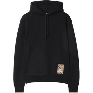 버버리 체크 라벨 코튼 후디 8105364