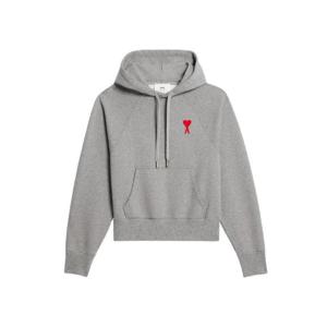 아미 스몰 하트 로고 후드 그리 신 USW204-747-0501