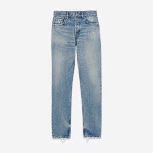 생로랑 라이트 블루 워시 스트레이트 진 752318 Y13KB5272