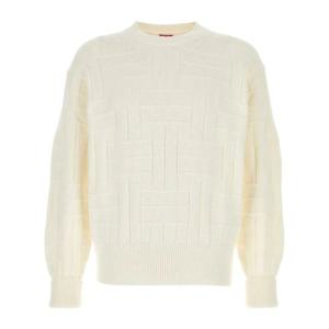 겐조 크림 컬러 텍스처 니트 패턴 스웨터 FF55PU7083CB 02