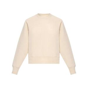 아미 스몰 하트 로고 스웨트셔츠 바닐라 USW004-747-714