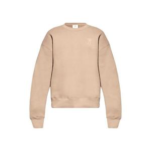 아미 하트 로고 엠보스 크루 스웨트셔츠 라이트 토프 USW025-749-2811