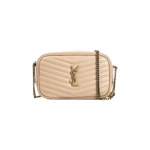 생로랑 퀼티드 레더 루 미니백 다크 베이지 748849-DV707-2721