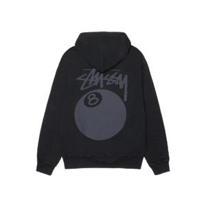스투시 8볼 피그먼트 다이드 후드 블랙 2 1925022T