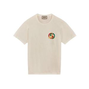 팔라스 x 구찌 프린트 헤비 코튼 티셔츠 화이트   22FW 548334-XJE1C-9061
