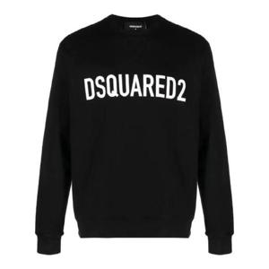 디스퀘어드2 로고 프린트 크루 넥 스웨트셔츠 S74GU0663S25538