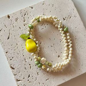 여성 여름 배 비즈 유니크 심플 팔찌