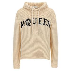 알렉산더 맥퀸 후드 티셔츠 829321Q1BDL9009 White Black