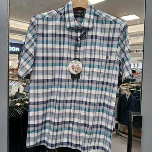 런던포그 HC08 반팔  체크  셔츠 LPA3A561