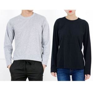 남자 긴팔 면 티셔츠 기본 라운드티 여름옷 얇은옷