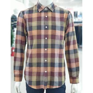 서광모드 세이브존05 브라운 체크 순면 남방 SSCCEFSH5009