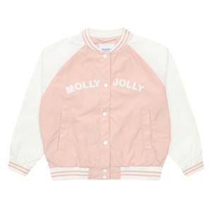 에꼴리에 여아 배색 레터링 바시티 점퍼 23A1152_PK