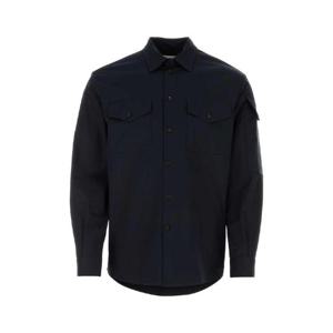ALEXANDER MCQUEEN 미드나잇 블루 옥스포드 셔츠 655486QSAA7 4100