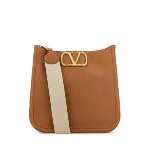 VALENTINO GARAVANI Camel leather Alltime shoulder bag 6W2B0R00IMZ BTU