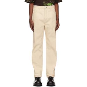 질샌더 청바지 베이지 씨 아일랜드 데님 진 242249M191011