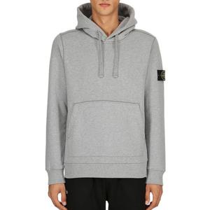 25 FW 스톤 아일랜드 콤파스 와펜 슬리브 후드 스웨트셔츠 그레이 691562820 V1064