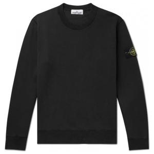 25 FW 스톤 아일랜드 콤파스 와펜 로고 스웨트셔츠 맨투맨 쭈리 블랙 741563051 V0029
