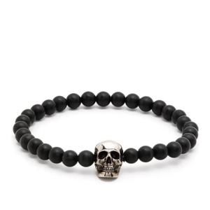알렉산더맥퀸 블랙 비즈 스컬 참 팔찌 706979 1AAIX 1010