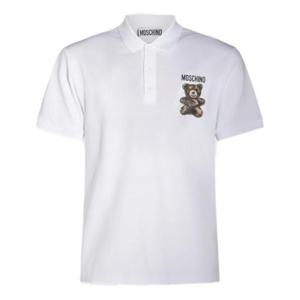 모스키노 테디베어 프린트 반팔 폴로 반바지 251ZZ16010242 1001 TP934458535