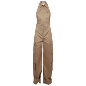 Valentino 로고 플라크 오픈 백 카고 점프수트 3B3VE2T571M 0BG TP934603781