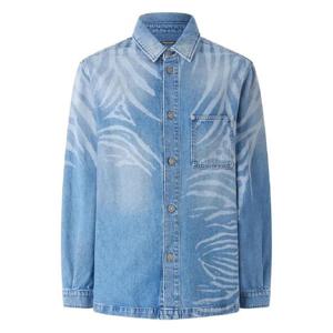 25 FW 로베르토 카발리 애니멀 프린트 데님 셔츠 URJ775VMN73 TP437375983