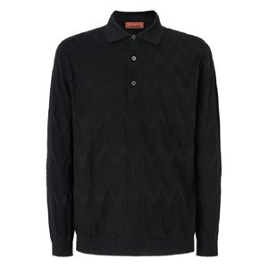 25 FW 미쏘니 지그재그 우븐 폴로 셔츠 US25S202BK043Z TP437612194