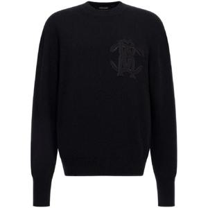 25 FW 로베르토 카발리 로고 자수 울 스웨트셔츠 TRM607MQ001 TP432460737