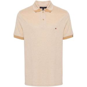 25 FW 타미힐피거 로고 자수 오가닉 코튼 혼방 폴로 셔츠 MW0MW34843RBL TP432274022