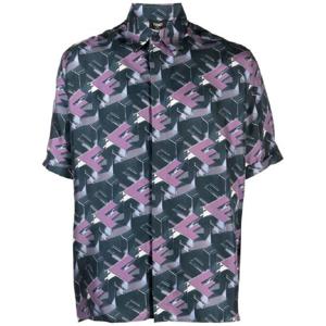 25 FW 펜디 펜디 블록 프린트 실크 셔츠 FS0795APQ9 TP432040315