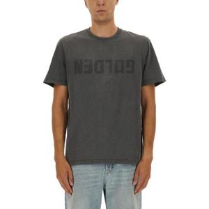 골든구스 남성 그레이 로고 반팔 티셔츠 GMP01220_P00067160318